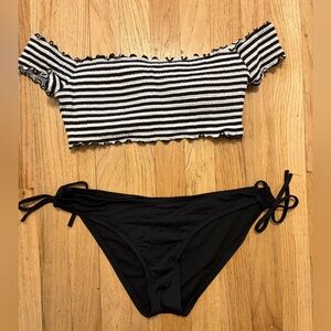 Mossimo Supply Co. Black Apparel bottoms and Victoria Secret Pink top
